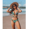 Image of 2019 New Bikini Beach Skirt Tunics for Beach Long Leaves Print Bikini Cover up Robe de Plage Sarong Beach Swimsuit cover-ups