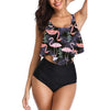 Image of 2019 New Sexy Women Bikini Set Mujer Ruffle Floral Printed Swimsuit Push Up High Waist Bikini Biquinis Brazilian Swimwear Summer