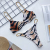 Image of 2019 New high cut thong bathing suit high waist swimsuit Solid swimwear women Brazilian Biquini swim beach micro bikini set