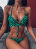 Image of 2019 New top sexy solid swimwear push up bikini bandage sport suit high cut bathing suit bandeau swimsuit women bikini set 2507