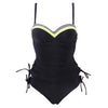 Image of 2019 Newest Push Up Sexy Tankini Plus Size One Piece Swimsuit Underwire Swimwear Women Summer Vintage Bathing Suits XXXL
