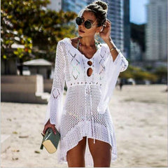 2019 Pareo Summer Swimsuit Beach dress Bikini Cover Up Women Robe De Plage Beach wear Bathing Suit Cover Ups playa