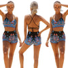 Image of 2019 ROSIELARS Summer Bathing Suit Fashion Tankini Set Women Swimwear High Waist Strapless Frill Beach Swimsuit