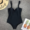 Image of 2019 Sexy Solid Swimwear One Piece Women Push Up Swimsuit Underwire Swimming Suits For Bathing Suit Maillot De Bain Monokini