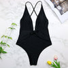 Image of 2019 Sexy Swimsuit Women Swimwear One Piece Halter One Piece Push Up Swimsuit Bandage Bathing Suit Wear Female Beachwear 3336