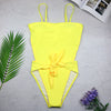 Image of 2019 Sexy Swimsuit Women Swimwear One Piece Halter One Piece Push Up Swimsuit Bandage Bathing Suit Wear Female Beachwear 3336