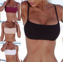 2019 Sexy Women Bikinis Top Separate Female Swimsuit Push Up Bikini Solid Beachwear Bathing Suits Women Swimming Suit Monokini