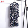 Image of 2019 Spring Women Dress For Ladies Long Sleeve Polka Dot Vintage Chiffon Shirt Dress Casual Black Red Floral Autumn Midi Dress