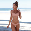 Image of 2019 Woman Thong Swim Set Sexy Swimwear Micro Swim Suits Girls Biquinis Female Solid Swimsuit Bathing Suits