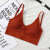 Image of 2019 Womens Underwear Top Bras Hollow Out Ribbed Bra Back U Shape Wire Free Full Cup Bralette
