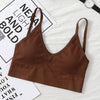 Image of 2019 Womens Underwear Top Bras Hollow Out Ribbed Bra Back U Shape Wire Free Full Cup Bralette