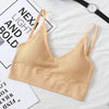 Image of 2019 Womens Underwear Top Bras Hollow Out Ribbed Bra Back U Shape Wire Free Full Cup Bralette