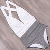 Image of 2019 sexy high waist bikini One-Piece swimsuit plus size swimwear pink halter Women Retro Vintage Bathing Suits Beachwear xxxl