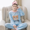 Image of 2019Autumn Winter Pajamas Cartoon Thick Warm Women Sleepwear Flannel Women Pajamas Sets Cute Animal Female Homewear M L XL XXL