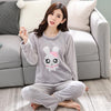 Image of 2019Autumn Winter Pajamas Cartoon Thick Warm Women Sleepwear Flannel Women Pajamas Sets Cute Animal Female Homewear M L XL XXL