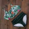 Image of 2020 Bikinis Women Swimwear High Waist Swimsuit Halter Sexy Bikini Set Retro Bathing Suits Plus Size Swimwear XXL