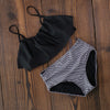 Image of 2020 Bikinis Women Swimwear High Waist Swimsuit Halter Sexy Bikini Set Retro Bathing Suits Plus Size Swimwear XXL