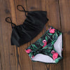 Image of 2020 Bikinis Women Swimwear High Waist Swimsuit Halter Sexy Bikini Set Retro Bathing Suits Plus Size Swimwear XXL
