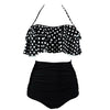 Image of 2020 New Bikinis Women Swimsuit High Waist Bathing Suit Plus Size Swimwear Push Up Bikini Set Vintage Beach Wear Biquini