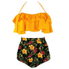 Image of 2020 New Bikinis Women Swimsuit High Waist Bathing Suit Plus Size Swimwear Push Up Bikini Set Vintage Beach Wear Biquini