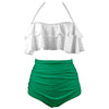 Image of 2020 New Bikinis Women Swimsuit High Waist Bathing Suit Plus Size Swimwear Push Up Bikini Set Vintage Beach Wear Biquini