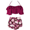 Image of 2020 New Bikinis Women Swimsuit High Waist Bathing Suit Plus Size Swimwear Push Up Bikini Set Vintage Beach Wear Biquini