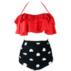 Image of 2020 New Bikinis Women Swimsuit High Waist Bathing Suit Plus Size Swimwear Push Up Bikini Set Vintage Beach Wear Biquini