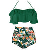 Image of 2020 New Bikinis Women Swimsuit High Waist Bathing Suit Plus Size Swimwear Push Up Bikini Set Vintage Beach Wear Biquini