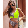 Image of 2020 New Sexy High Waist Bikini Swimsuit Women Swimwear Bandeau Push Up Bikini Set Buckle Bathing Suit Beach Wear Swimming Suit