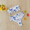 Image of 2020 New Sexy Women Bikini Set Mujer Ruffle Biquinis Brazilian Swimwear Summer Floral Printed Swimsuit Push Up High Waist Bikini