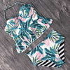 Image of 2020 Push Up Tankini Set Swimsuit Women Swimwear Plus Two Piece Suits Print Bathing Suit Beach Wear Swim Maillot De Bain Female