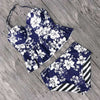 Image of 2020 Push Up Tankini Set Swimsuit Women Swimwear Plus Two Piece Suits Print Bathing Suit Beach Wear Swim Maillot De Bain Female