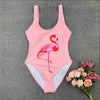 Image of 2020 Sexy Backless Retro V Neck Print Push Up Padded High Waist Swimwear one piece swimsuit Beachwear Sunbathing Monokini