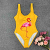 Image of 2020 Sexy Backless Retro V Neck Print Push Up Padded High Waist Swimwear one piece swimsuit Beachwear Sunbathing Monokini