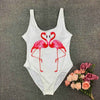 Image of 2020 Sexy Backless Retro V Neck Print Push Up Padded High Waist Swimwear one piece swimsuit Beachwear Sunbathing Monokini
