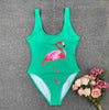 Image of 2020 Sexy Backless Retro V Neck Print Push Up Padded High Waist Swimwear one piece swimsuit Beachwear Sunbathing Monokini