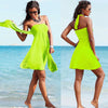 Image of 2020 Sexy Beach Dress Bikini Cover-ups Women Summer Wrapped Chest Sleeveless Beachwear Swimsuit Cover Plus Size Wraps Sarongs