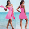 Image of 2020 Sexy Beach Dress Bikini Cover-ups Women Summer Wrapped Chest Sleeveless Beachwear Swimsuit Cover Plus Size Wraps Sarongs