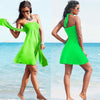 Image of 2020 Sexy Beach Dress Bikini Cover-ups Women Summer Wrapped Chest Sleeveless Beachwear Swimsuit Cover Plus Size Wraps Sarongs