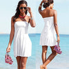 Image of 2020 Sexy Beach Dress Bikini Cover-ups Women Summer Wrapped Chest Sleeveless Beachwear Swimsuit Cover Plus Size Wraps Sarongs