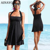 Image of 2020 Sexy Beach Dress Bikini Cover-ups Women Summer Wrapped Chest Sleeveless Beachwear Swimsuit Cover Plus Size Wraps Sarongs