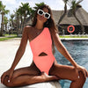 Image of 2020 Sexy Print Swimwear Women Swimsuit Backless One Piece Swimsuit Bandage Beachwear Ruffle Bathing Suit Swim Monokini