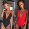 Image of 2020 Sexy Swimsuit Women Swimwear One Piece Bodysuit Push Up Monokini Halter Cross Bathing Suits Swim Suit Wear Female Beachwear
