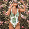 Image of 2020 Striped Swimwear One Piece Swimsuit Women Backless Monokini Swimsuit Sport Bodysuit Beach Bathing Suit Swim Red White