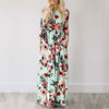 Image of 2020 Summer Long Dress Floral Print Boho Beach Dress Tunic Maxi Dress Women Evening Party Dress Sundress Vestidos de festa XXXL