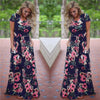 Image of 2020 Summer Long Dress Floral Print Boho Beach Dress Tunic Maxi Dress Women Evening Party Dress Sundress Vestidos de festa XXXL