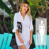 Image of 2020 Summer Women Beach Wear Cover-ups White Cotton Tunic Bikini Wrap Skirt Swimsuit Cover Up Bath Dress Sarong plage pareo Q718