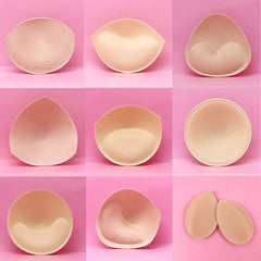 2pcs 1pair Women Intimates Accessories Sponge Swimsuit Breast Push Up Bra Padding Chest Enhancers Bra Foam Insert Chest Cup