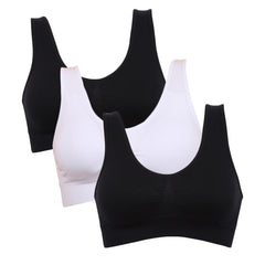 3pcs/set Sexy Bra with Pads Seamless Push Up Plus Size XXXL Underwear Wireless Comfortable Active Bra 2019
