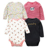 Image of 4 PCS/LOT Newborn Baby Clothing 2018 New Fashion Baby Boys Girls Clothes 100% Cotton Baby Bodysuit Long Sleeve Infant Jumpsuit